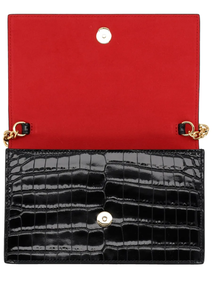 Alexander Mcqueen Small Skull Embossed Shoulder Bag