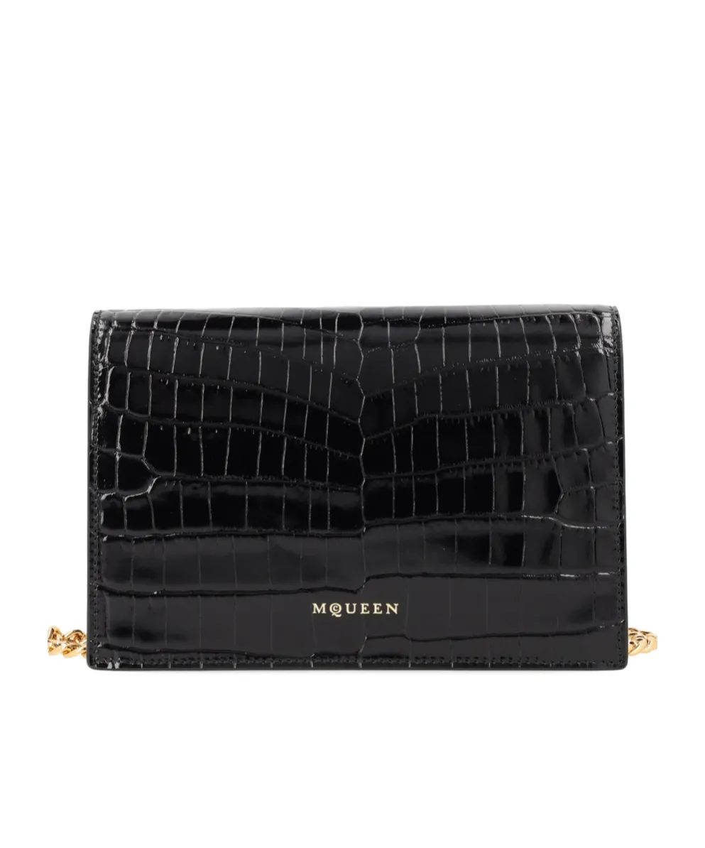 Alexander Mcqueen Small Skull Embossed Shoulder Bag
