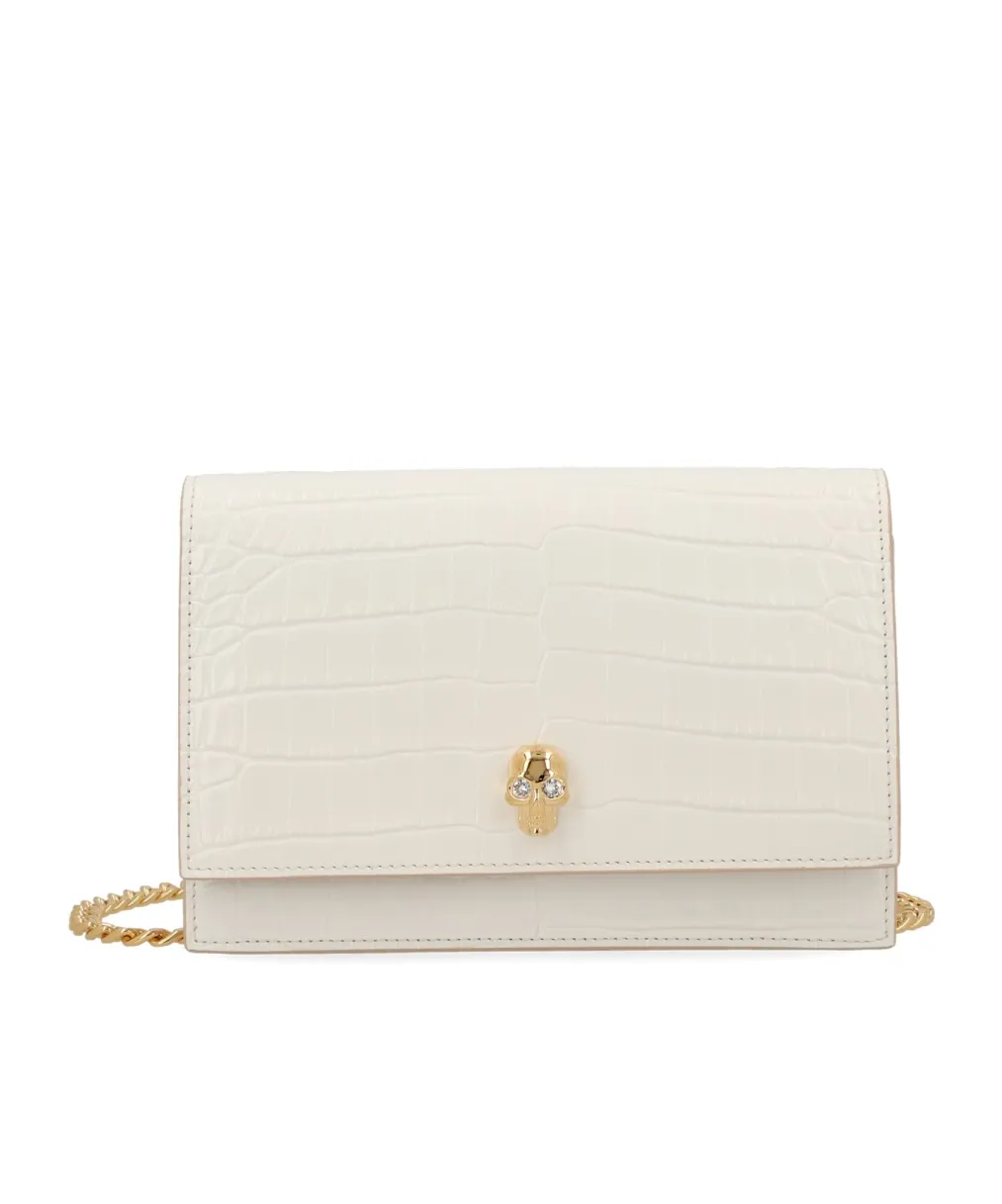 Alexander Mcqueen Small Skull Embossed Shoulder Bag