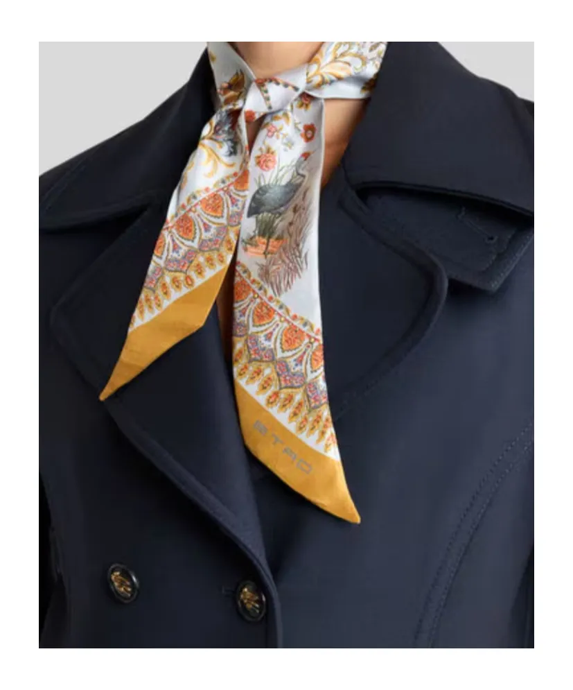 Etro Flora And Fauna Printed Paisleyina Scarf