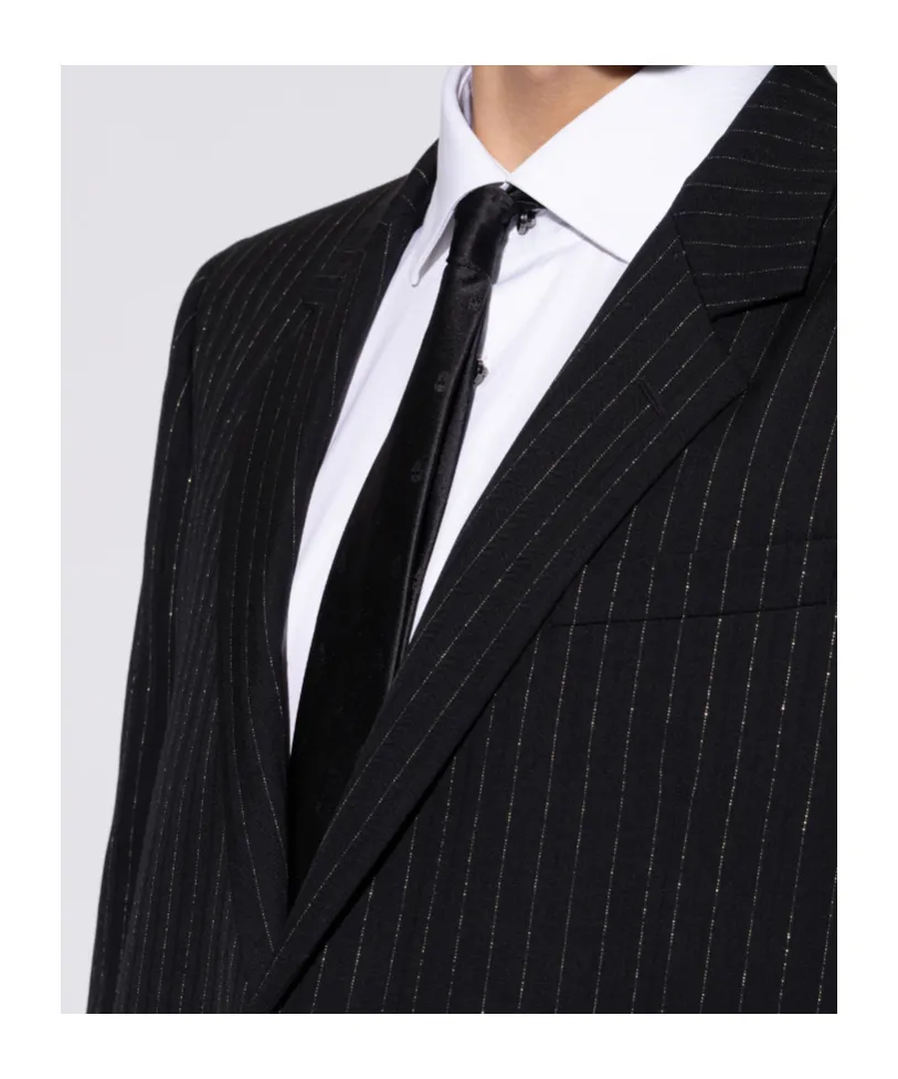 Alexander Mcqueen Skull Jacqaurd Tie