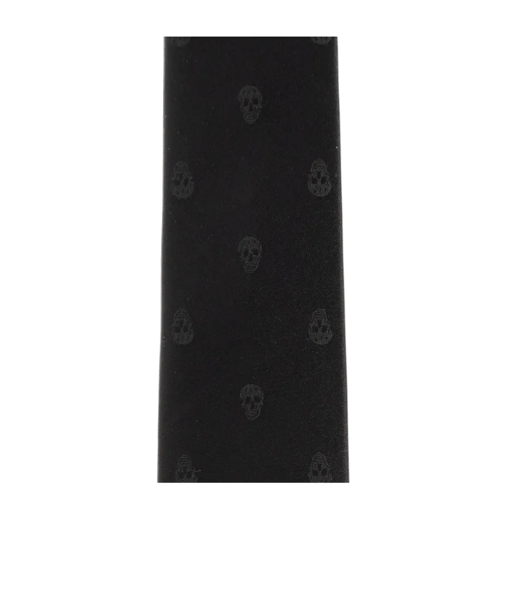 Alexander Mcqueen Skull Jacqaurd Tie