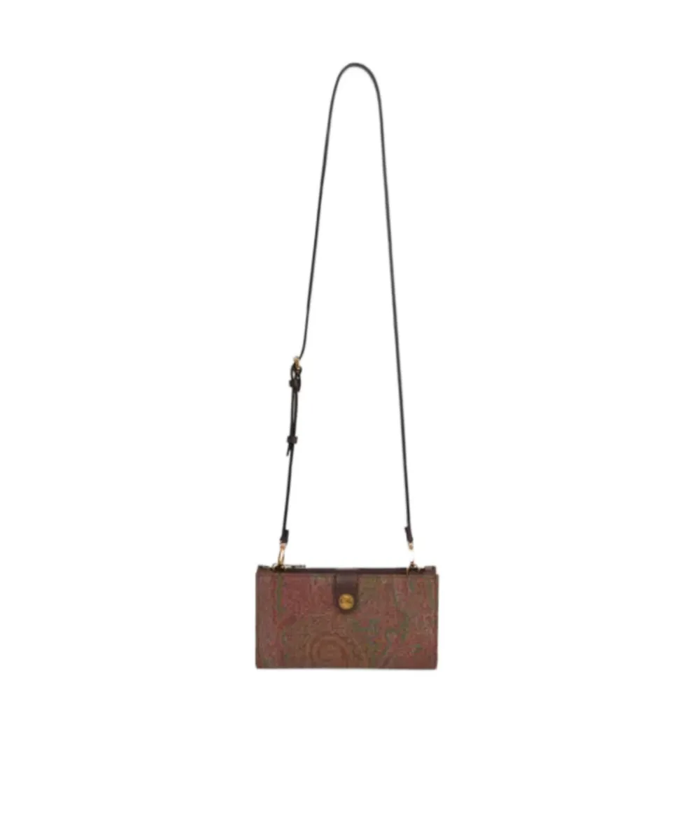 Etro Essential Arnica Wallet With Shoulder Strap