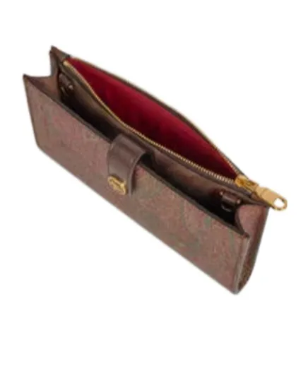 Etro Essential Arnica Wallet With Shoulder Strap
