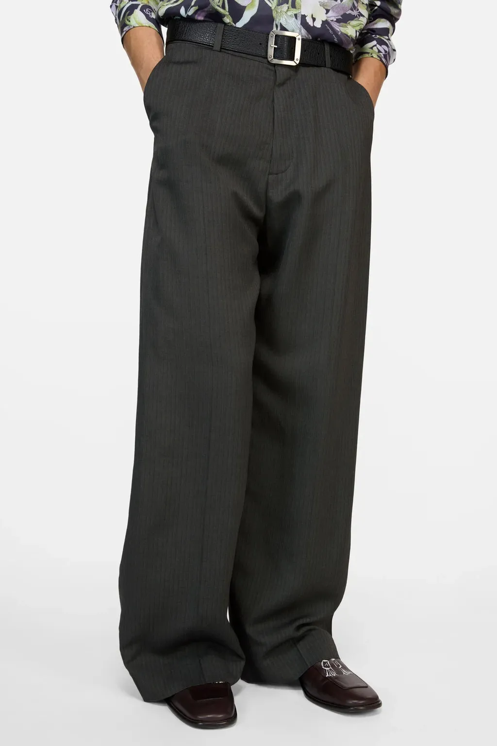 Acne Studios Tailored Herringbone Trousers