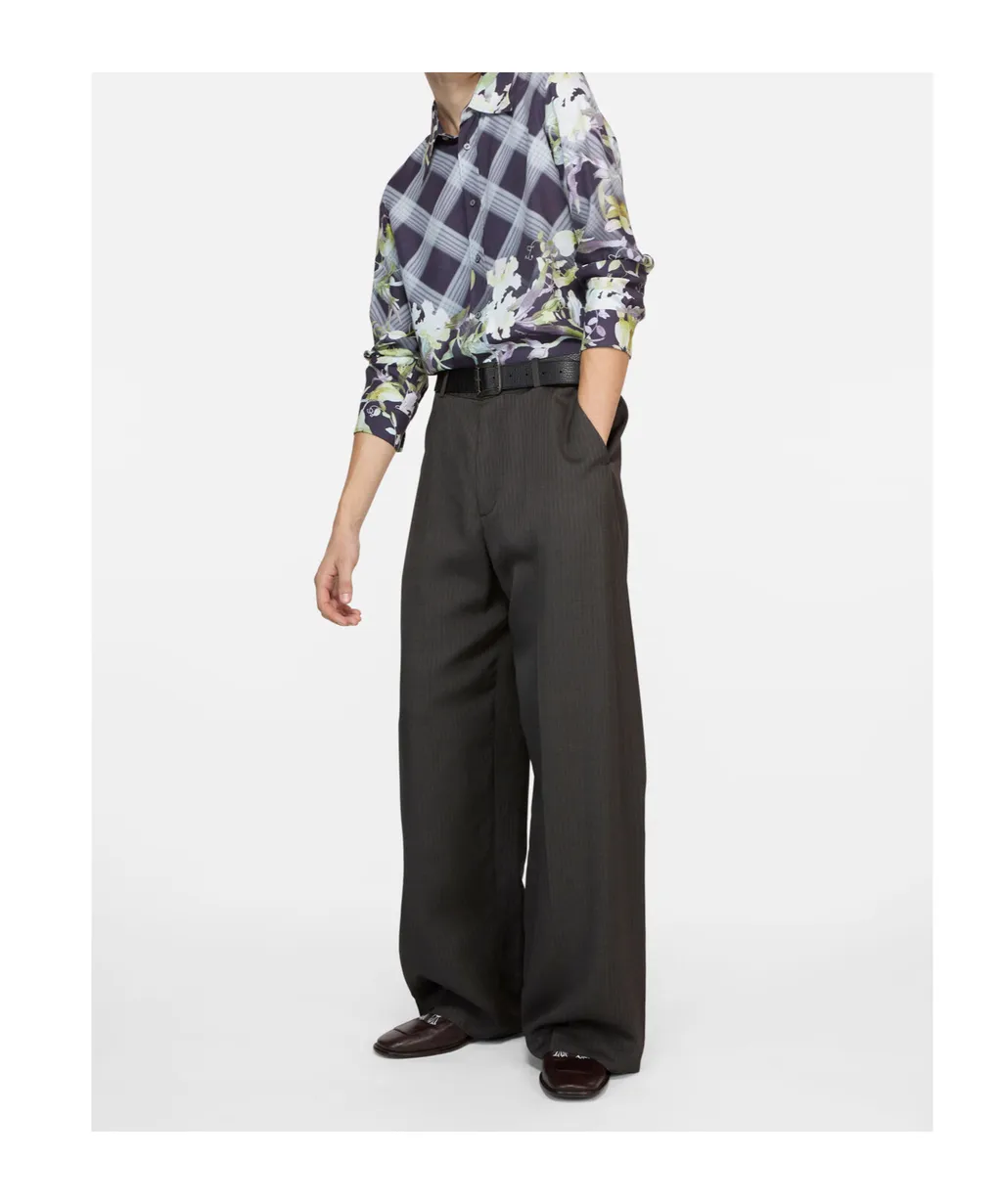 Acne Studios Tailored Herringbone Trousers