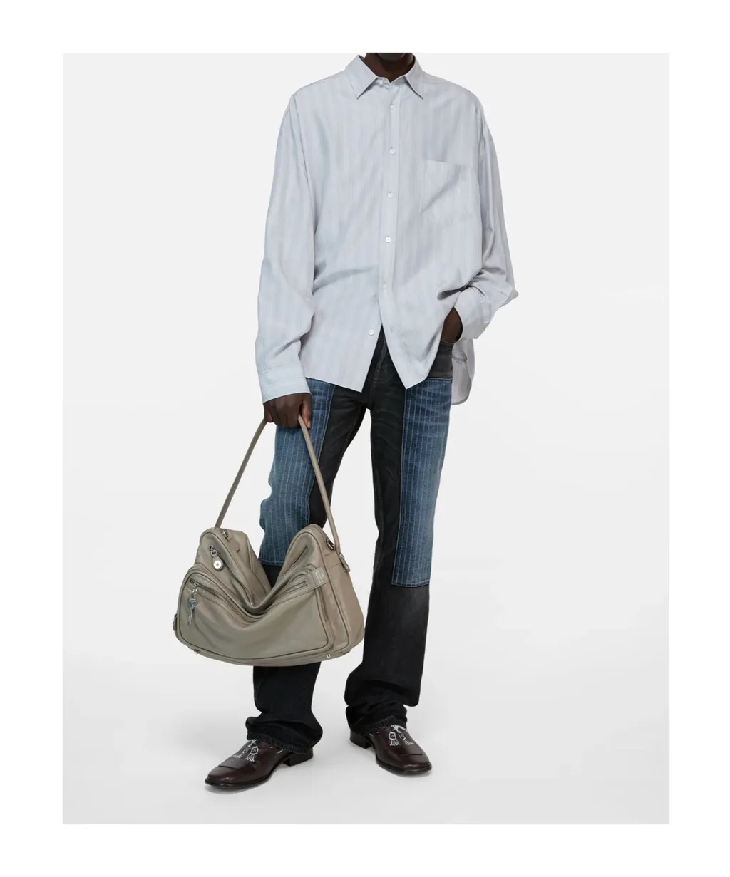 Acne Studios Striped Button-Up Shirt