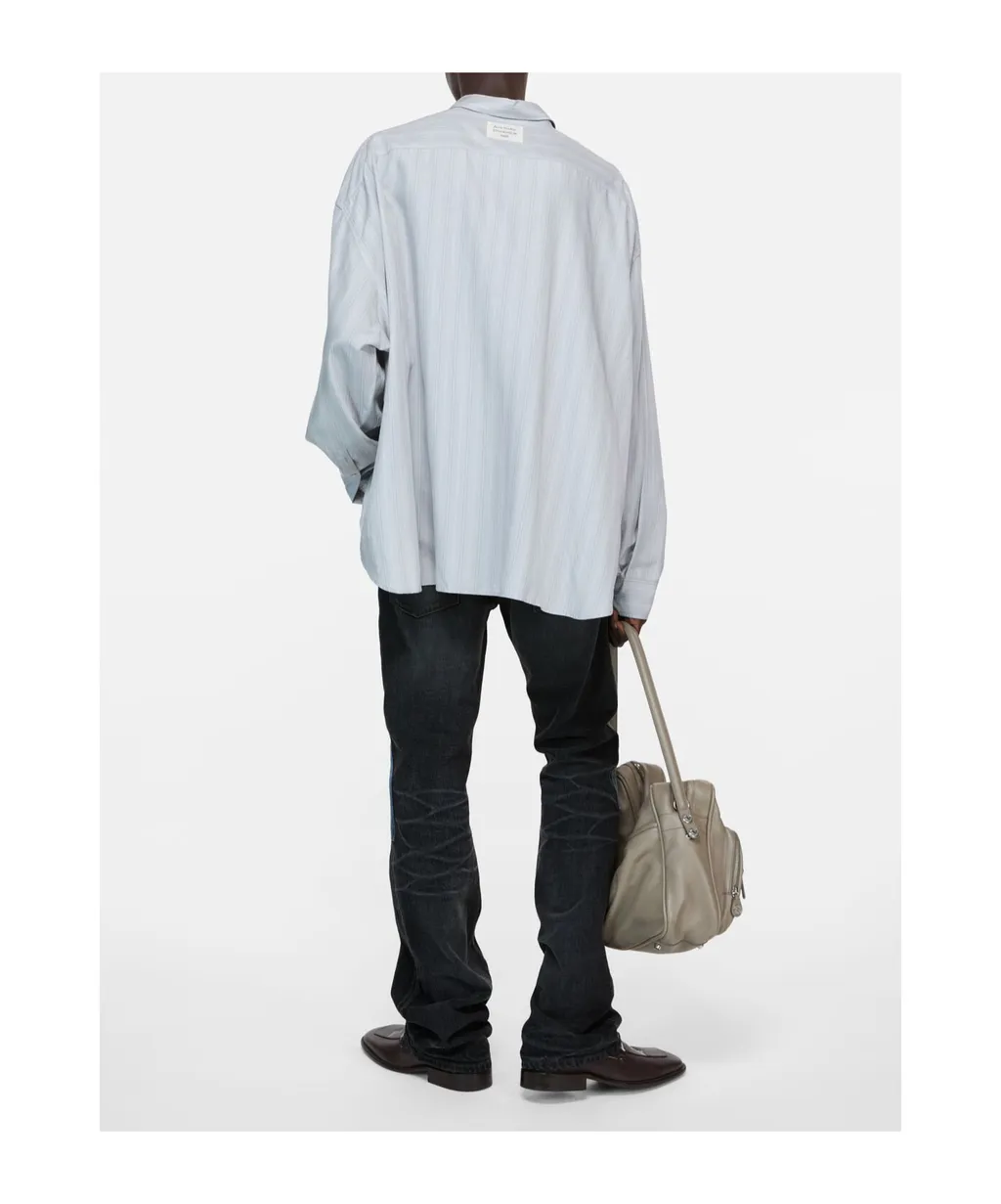 Acne Studios Striped Button-Up Shirt