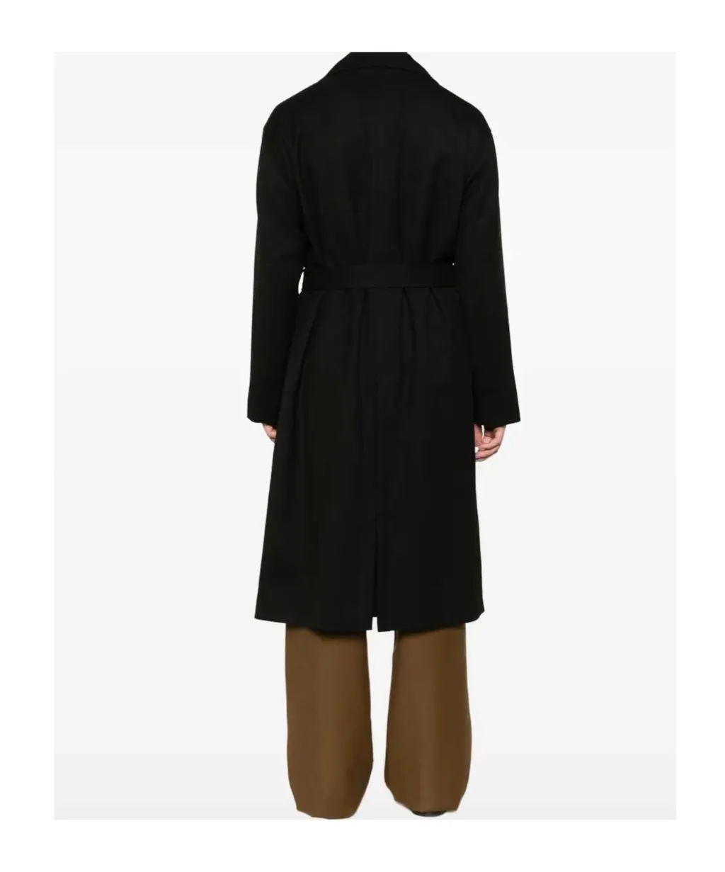 Belted Double-Breasted Coat