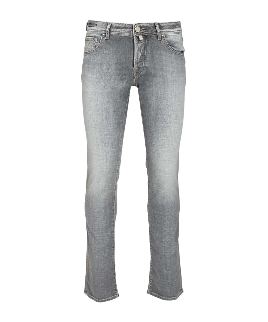 Jacob Cohen Logo Patch Slim Fit Jeans