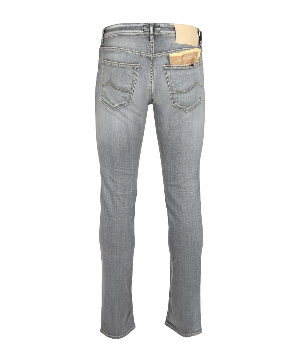 Jacob Cohen Logo Patch Slim Fit Jeans