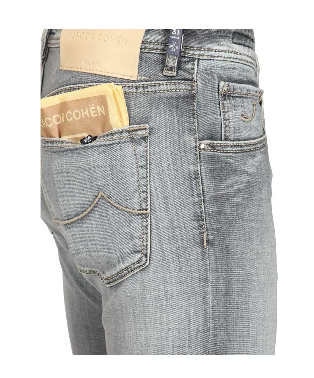 Jacob Cohen Logo Patch Slim Fit Jeans