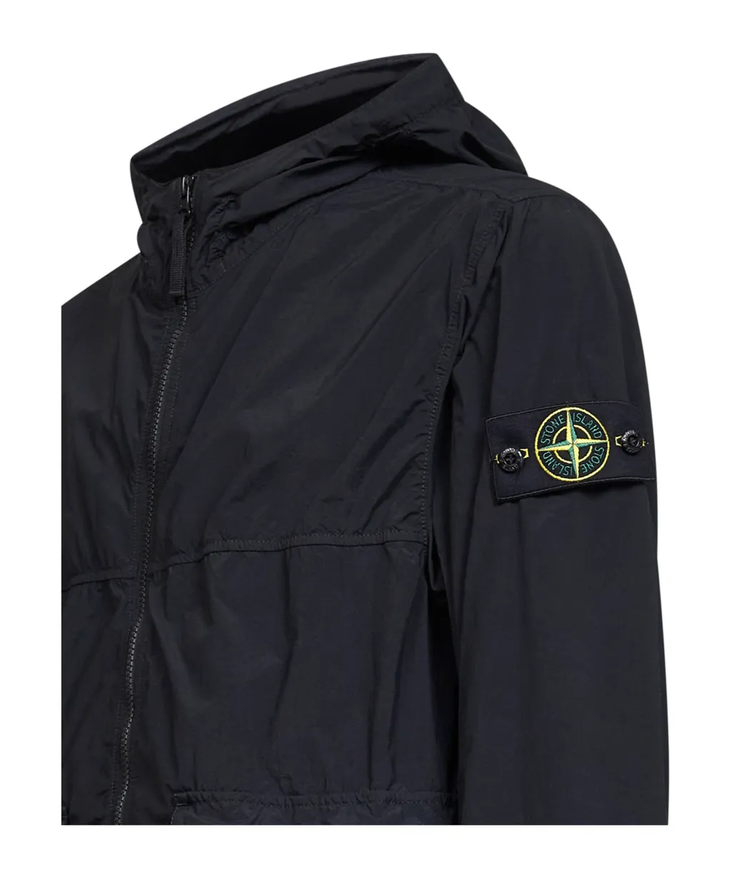 Stone Island Logo Patch Zip-Up Jacket