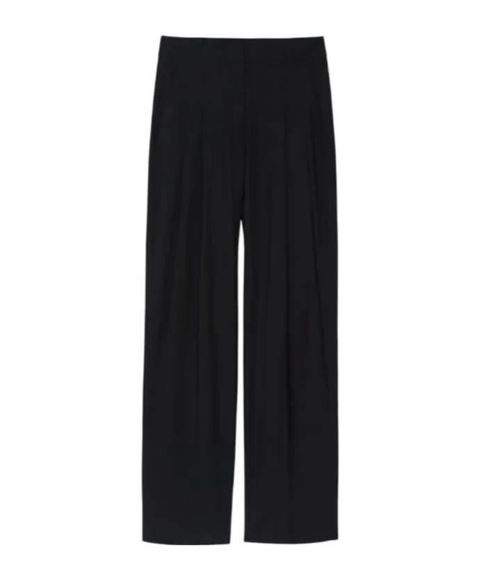 Gelso Pleated Trousers - Black