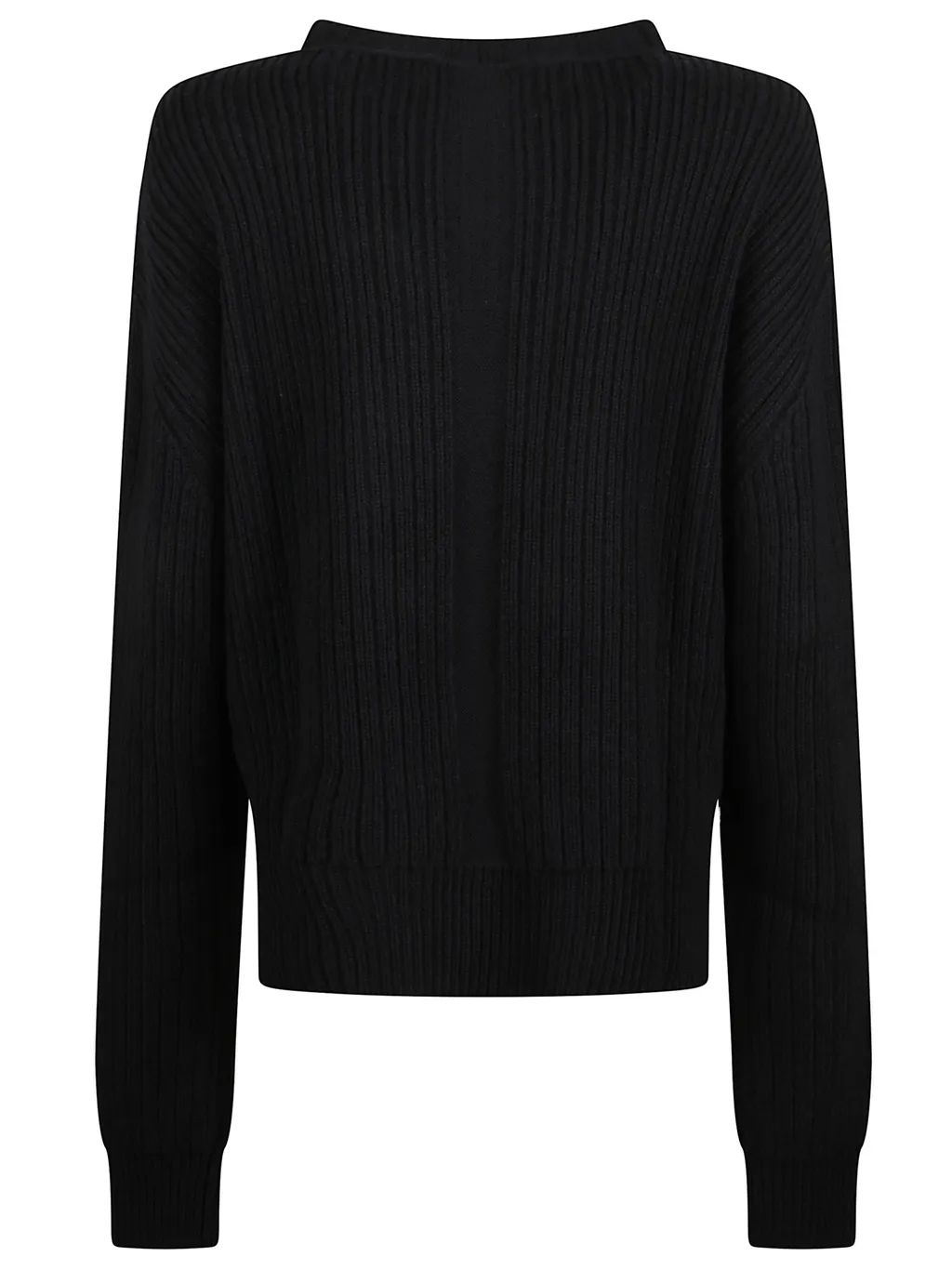 Rick Owens Long Sleeve Ribbed Knit Jumper