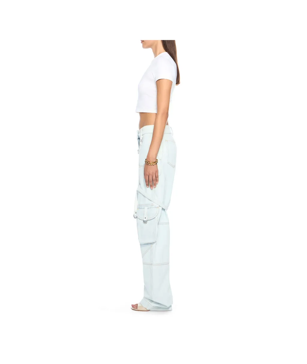 Multiple-Pocket Cargo Jeans