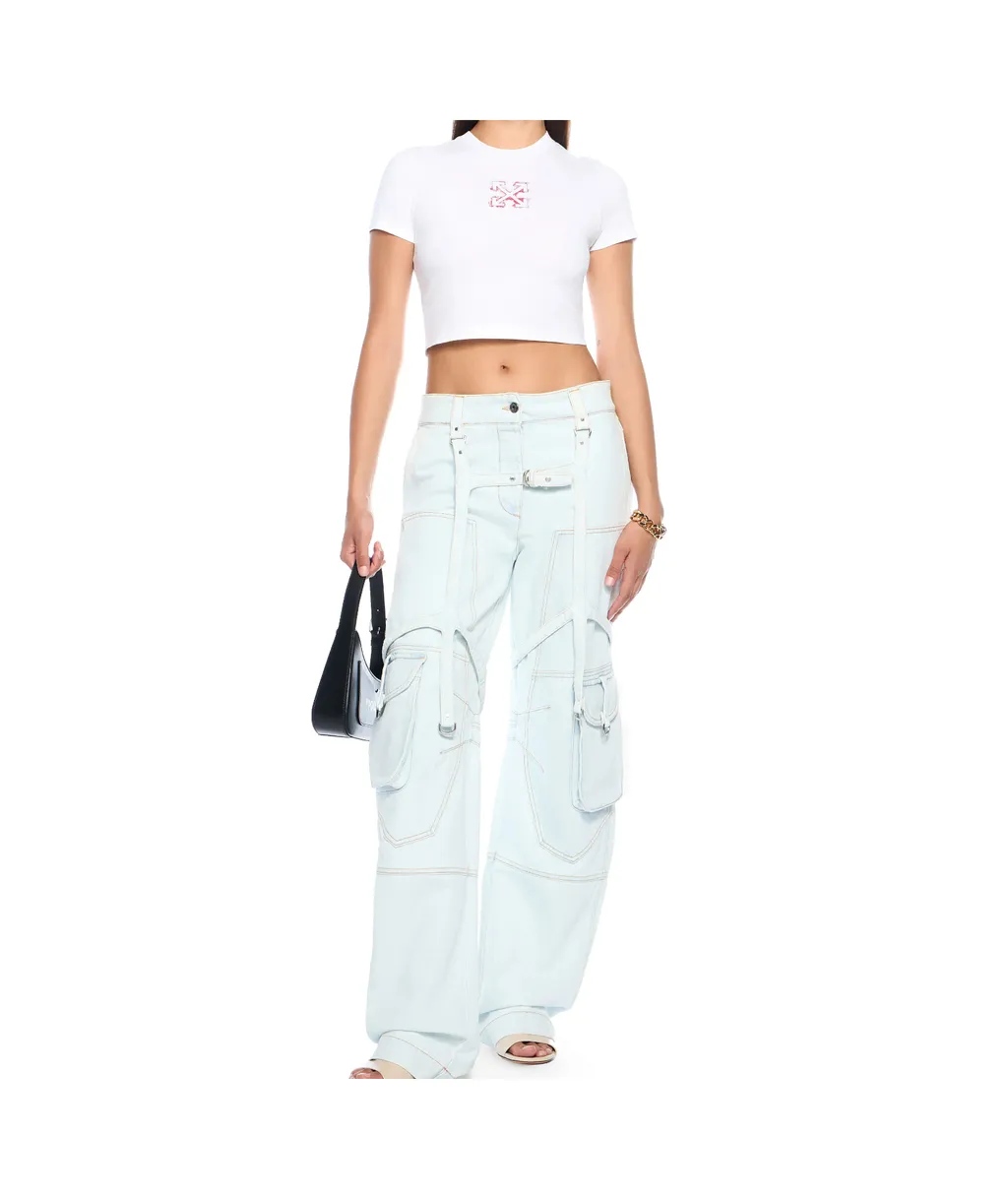 Multiple-Pocket Cargo Jeans