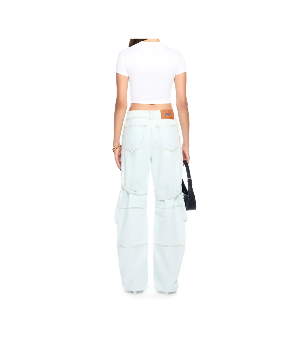 Multiple-Pocket Cargo Jeans