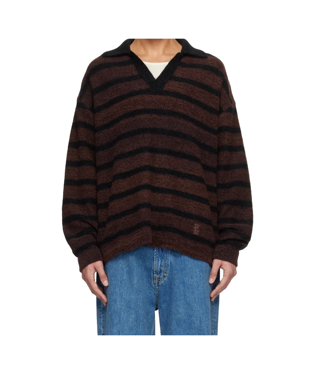 Striped Long-Sleeved Sweater