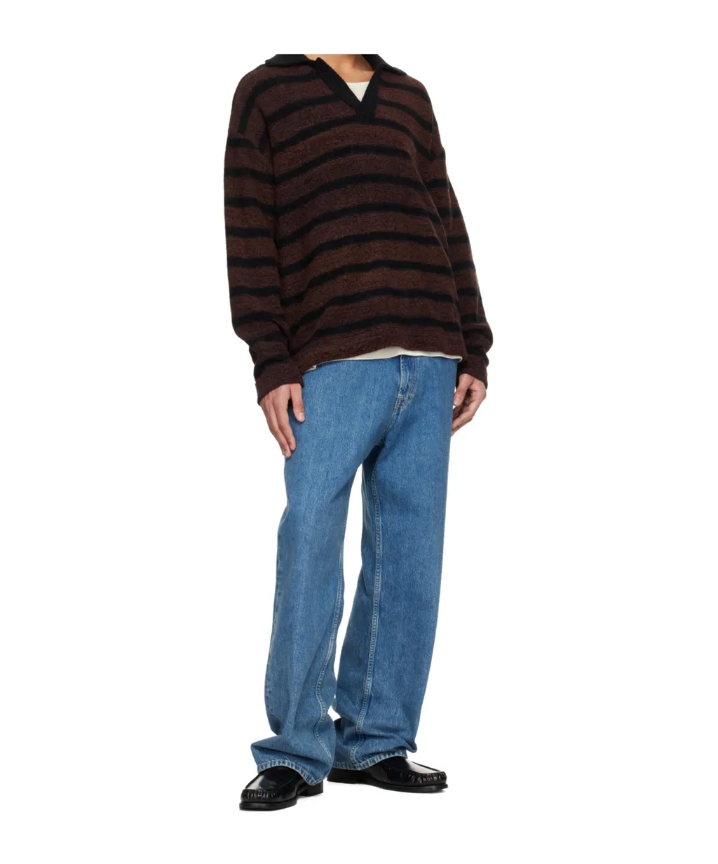 Striped Long-Sleeved Sweater