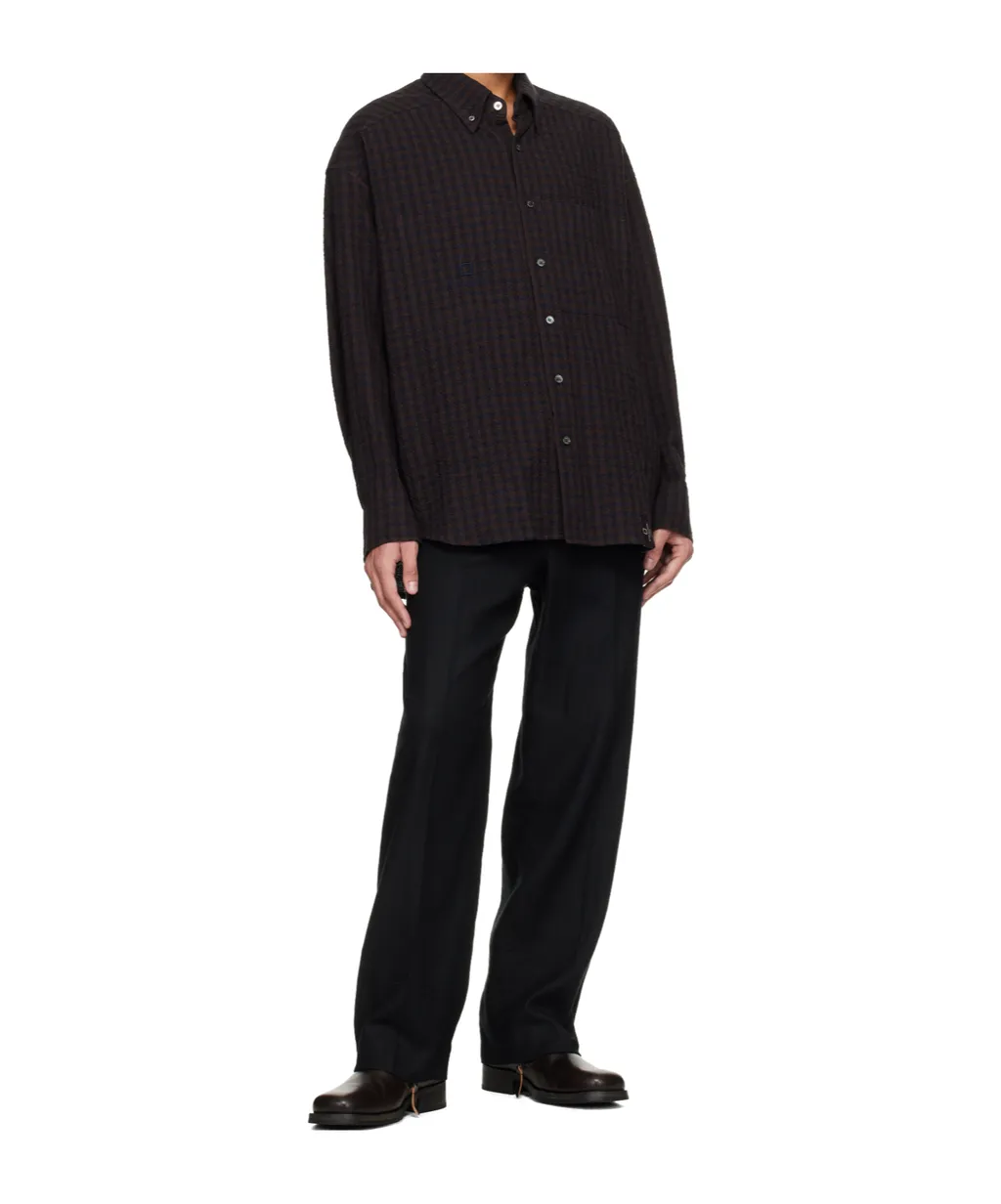 Plaid Long-Sleeved Shirt