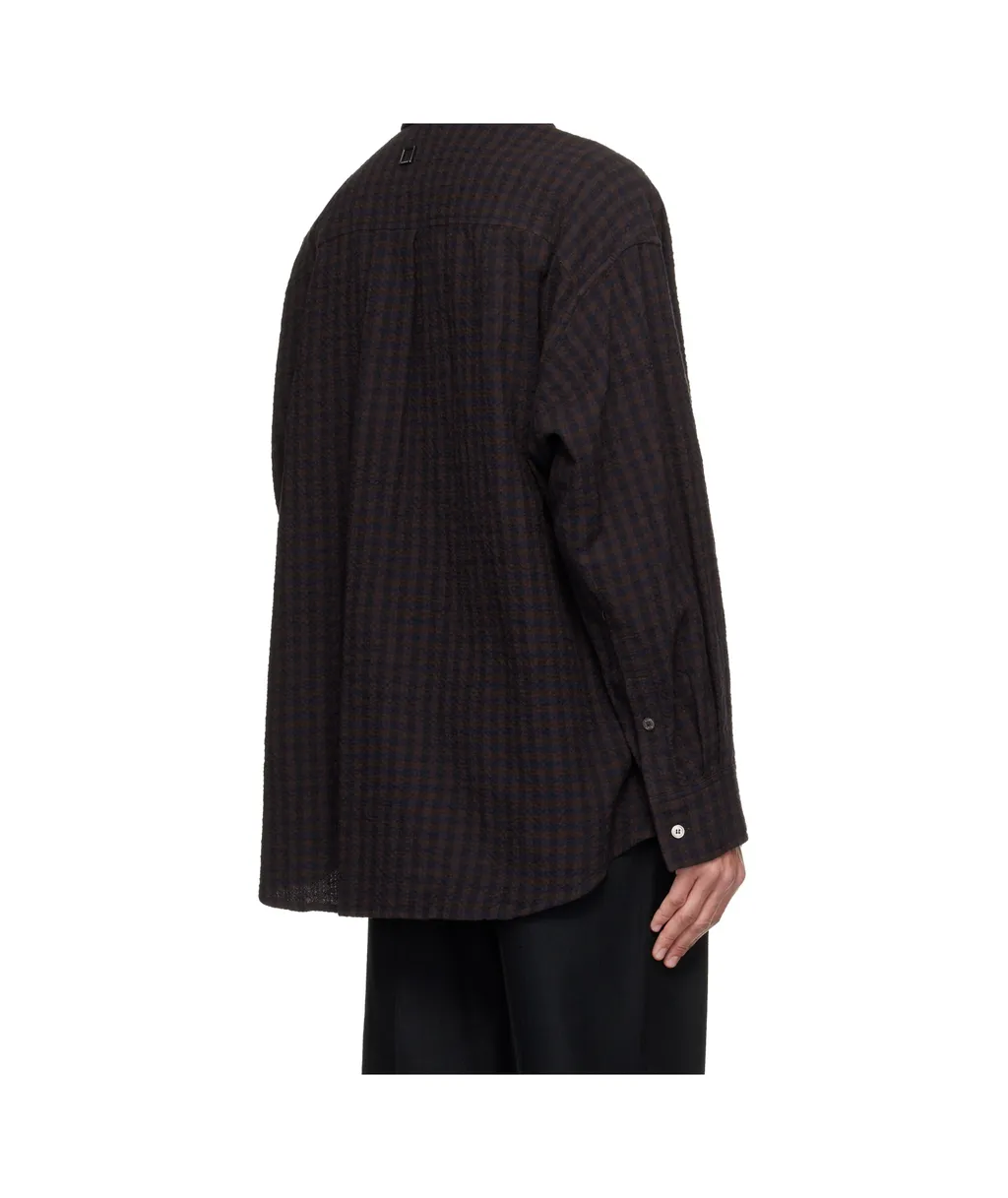 Plaid Long-Sleeved Shirt