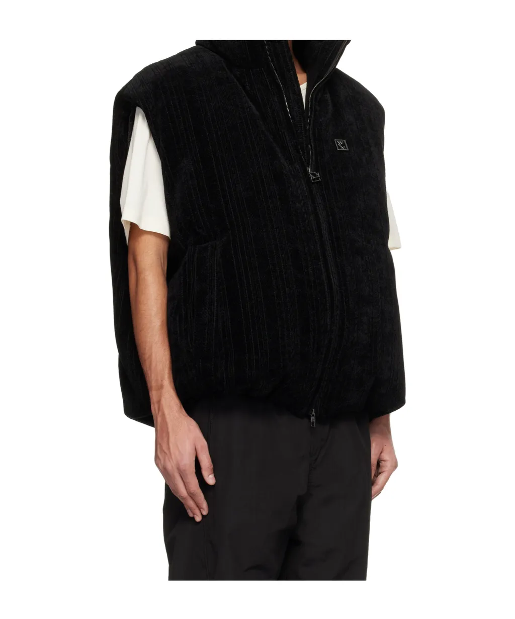 Logo Zip-Up Vest-Style Down Jacket