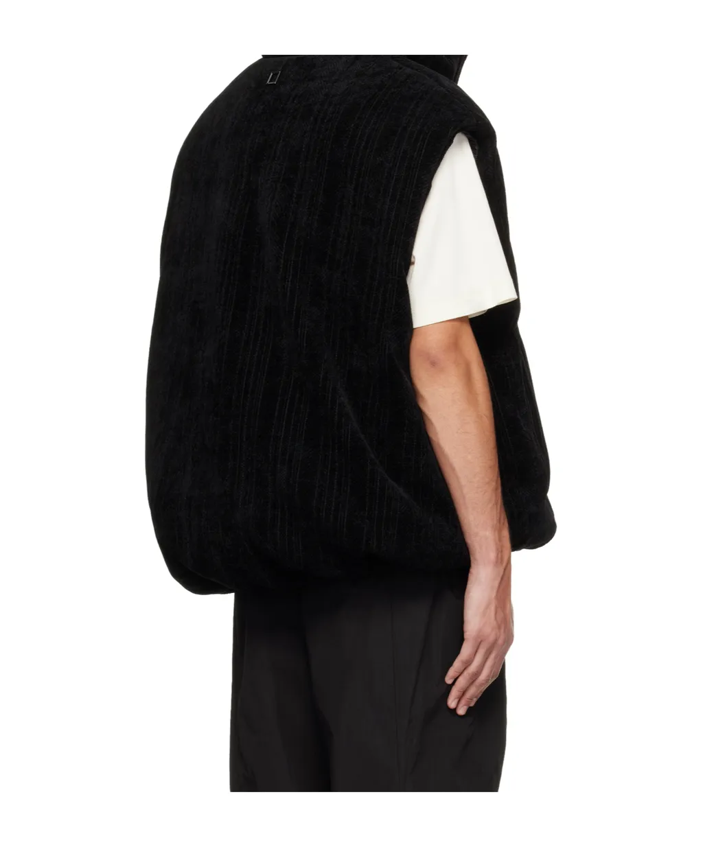 Logo Zip-Up Vest-Style Down Jacket