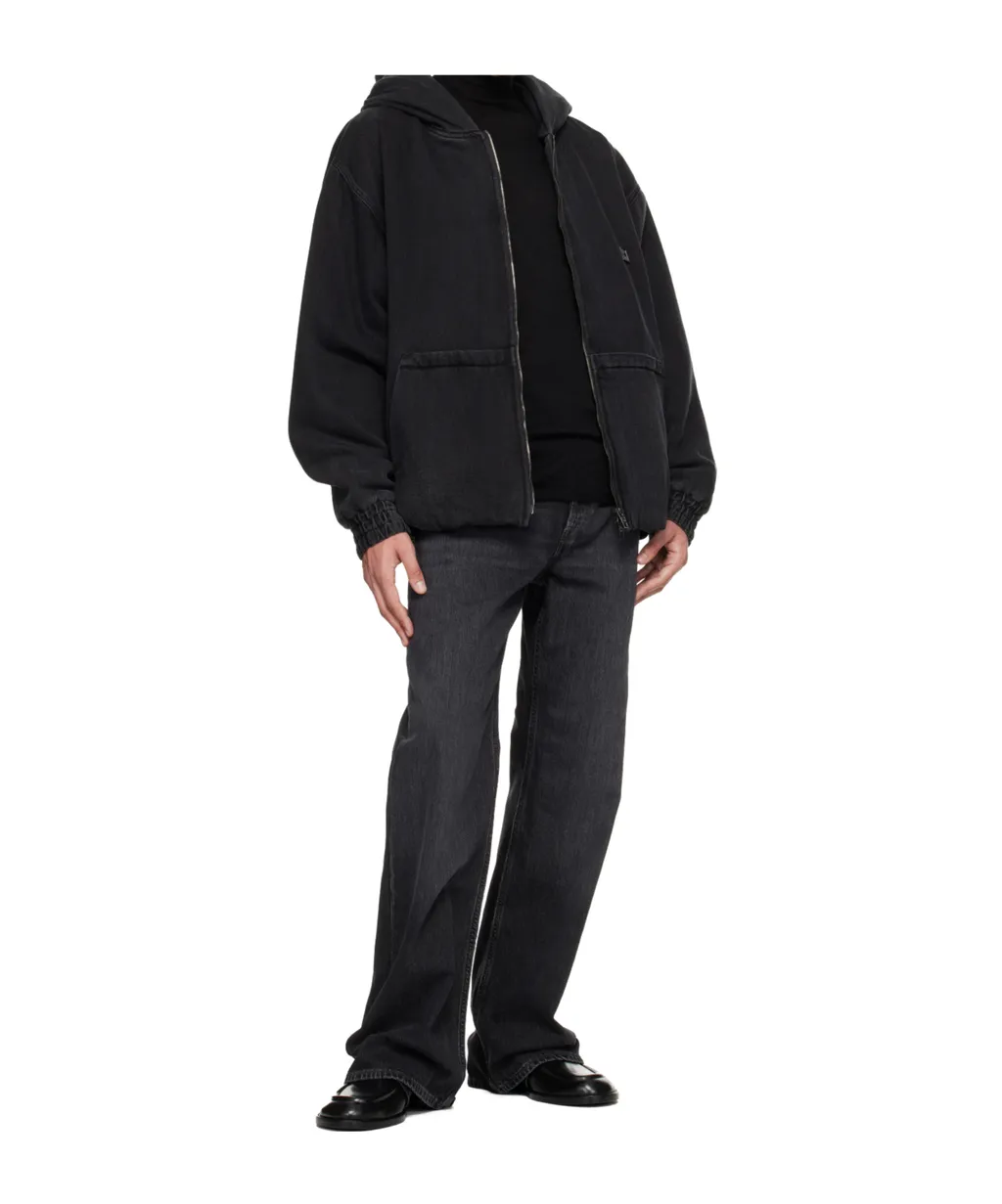 Zippered Hooded Cotton Jacket