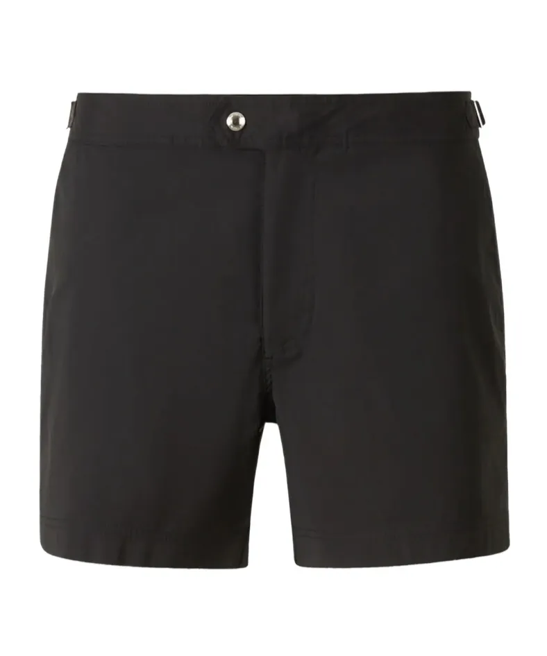 Tom Ford Piped-Trim Straight Hem Swim Shorts