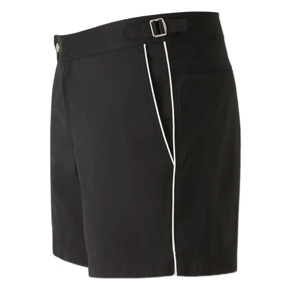 Tom Ford Piped-Trim Straight Hem Swim Shorts