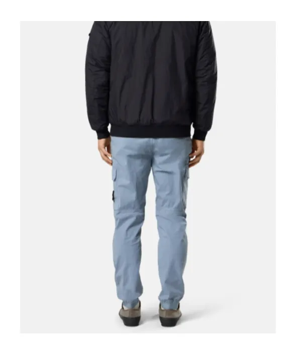 Regular-Tapered-Fit Cargo Trousers With Drawstring Waistband