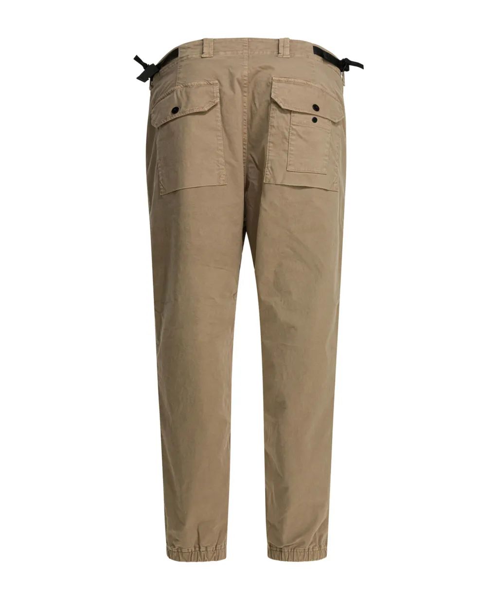 Stone Island Logo Patch Loose Fit Pants