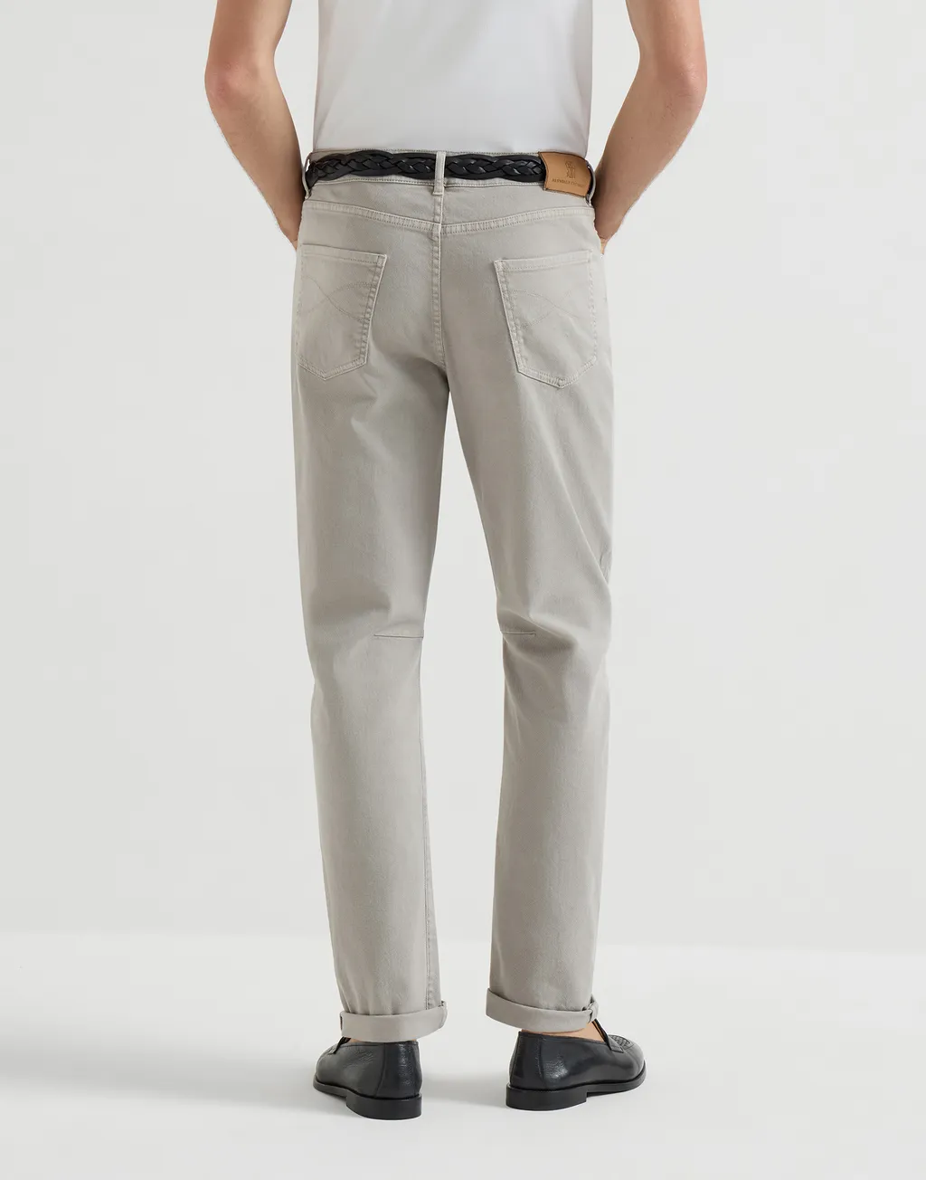 Brunello Cucinelli Logo-Patch Straight Leg Jeans