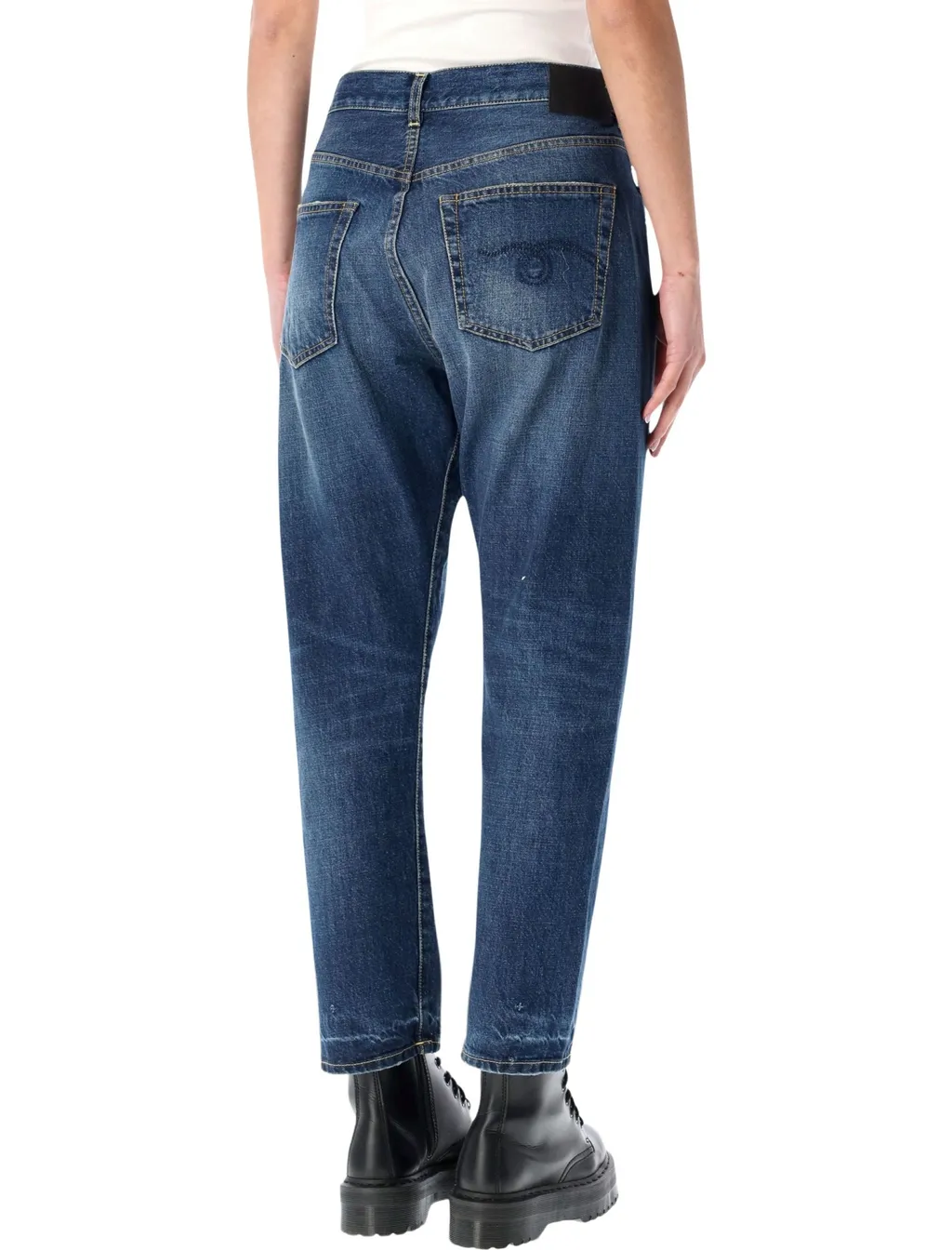 R13 Crossover Cropped Jeans