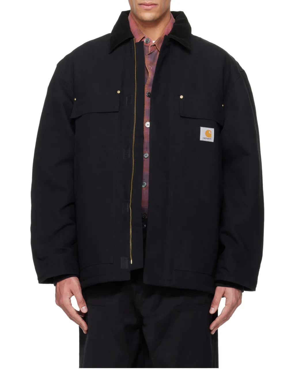 Long-Sleeved Collared Jacket