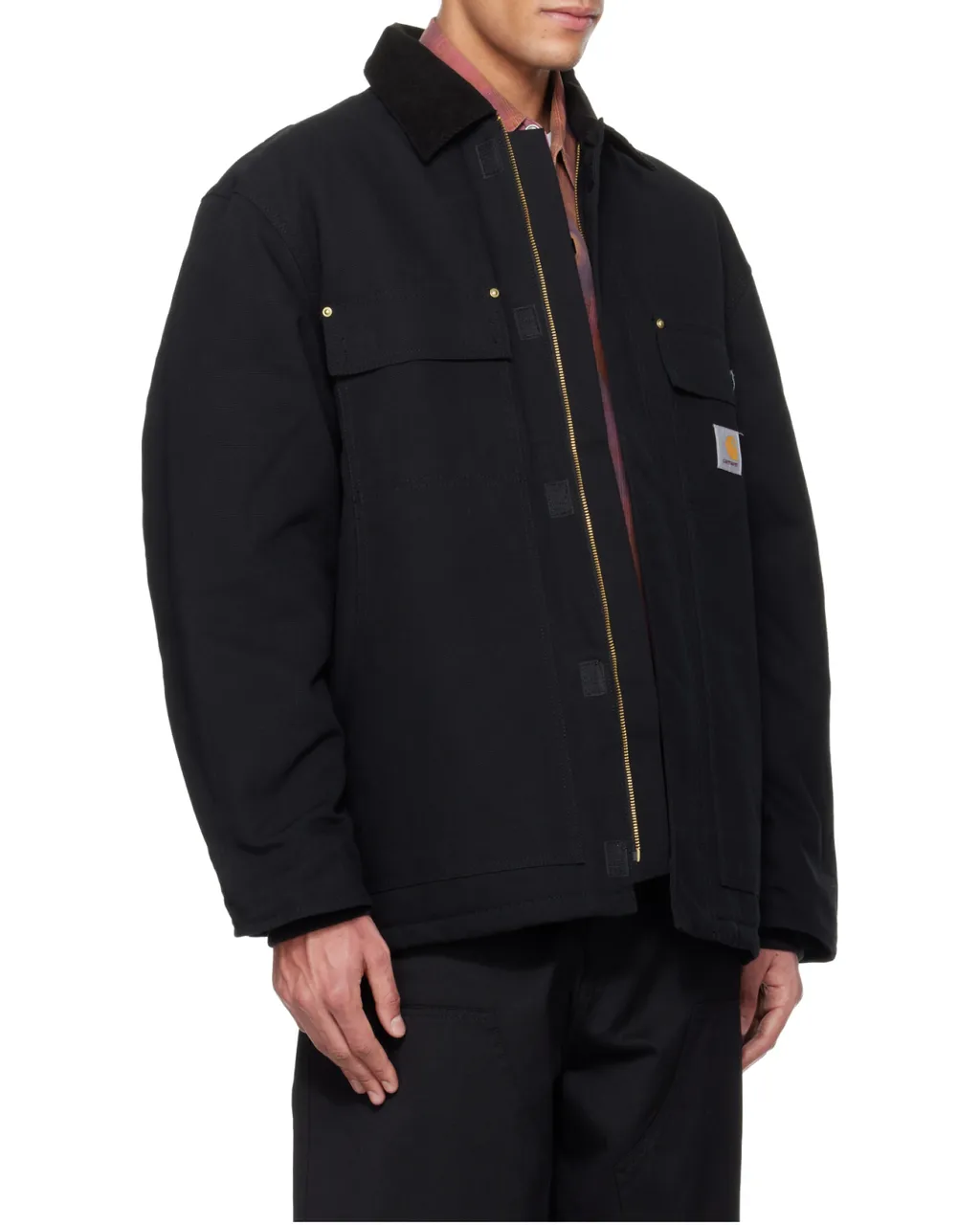 Long-Sleeved Collared Jacket