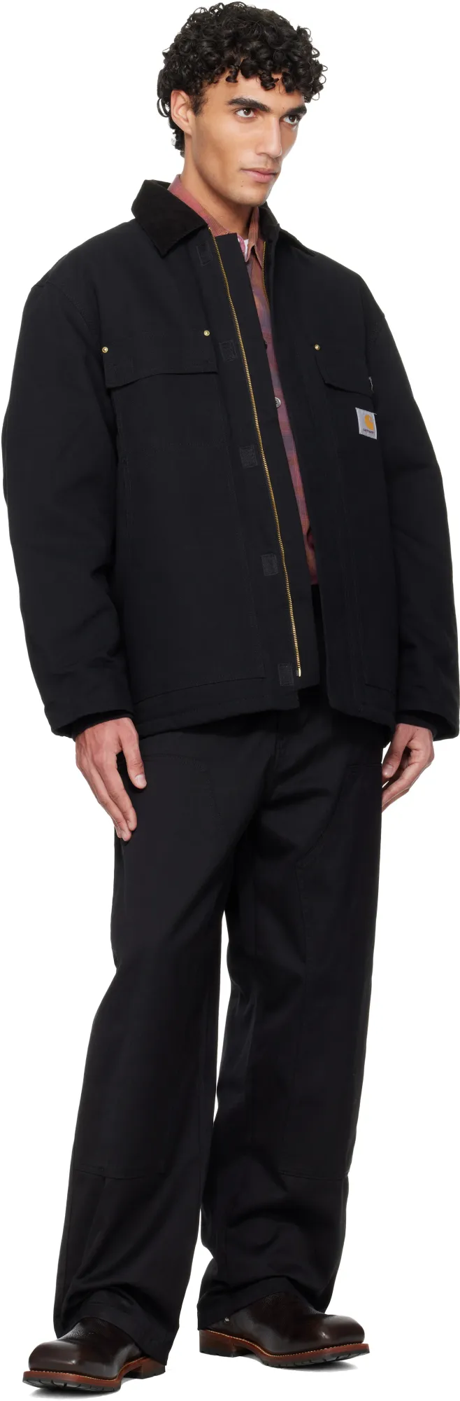 Long-Sleeved Collared Jacket
