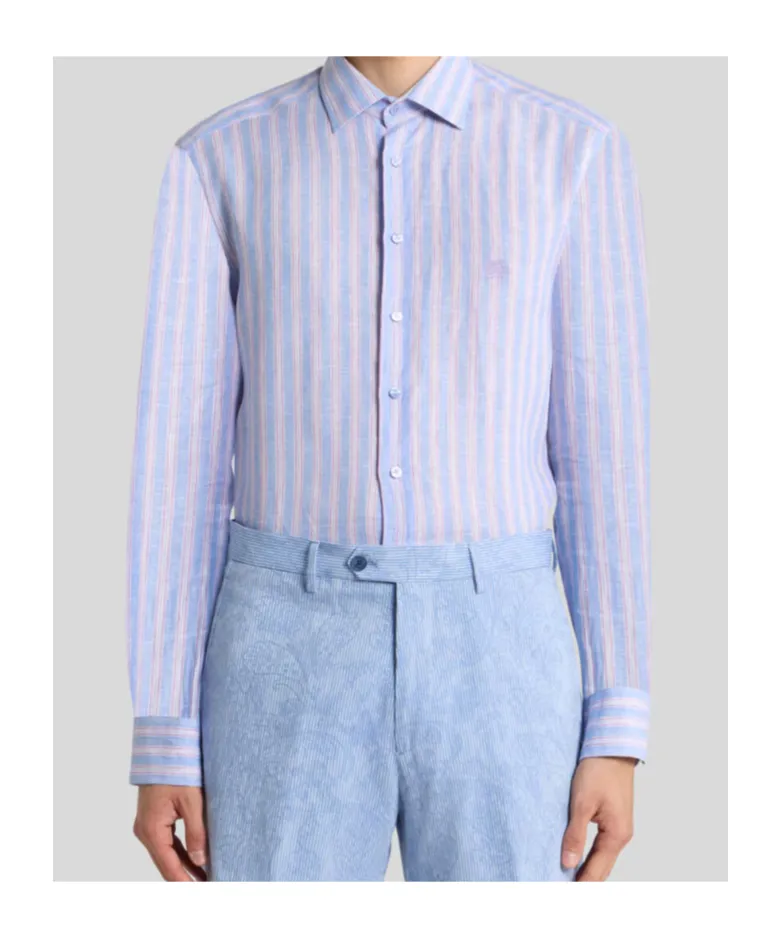 Etro Striped Long-Sleeved Shirt