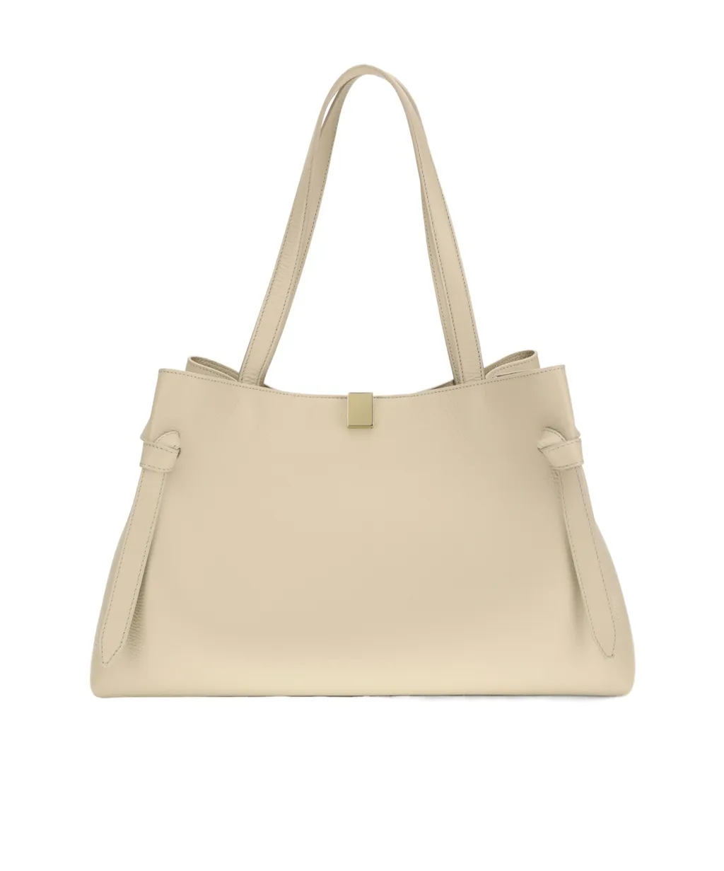 Gyoza Pebble-Grain Shoulder Bag