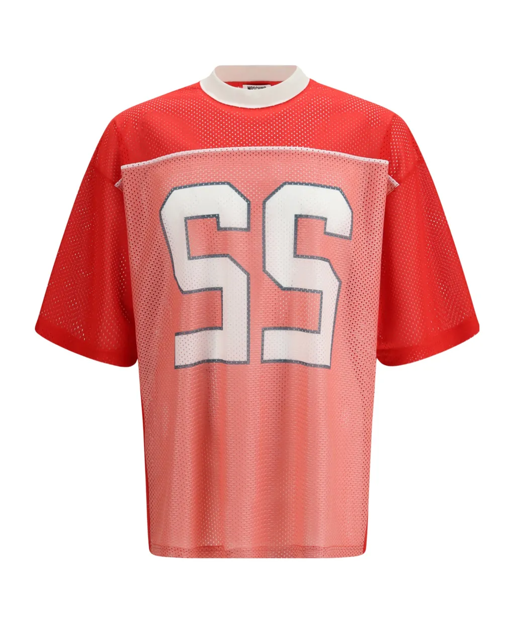 Moschino Mesh Panelled Crewneck T-Shirt