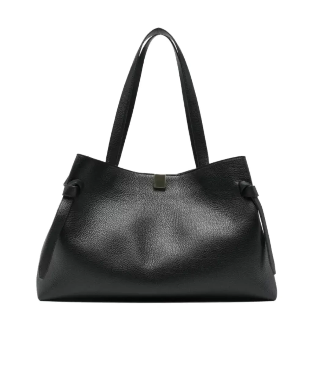 Gyoza Leather Tote Bag