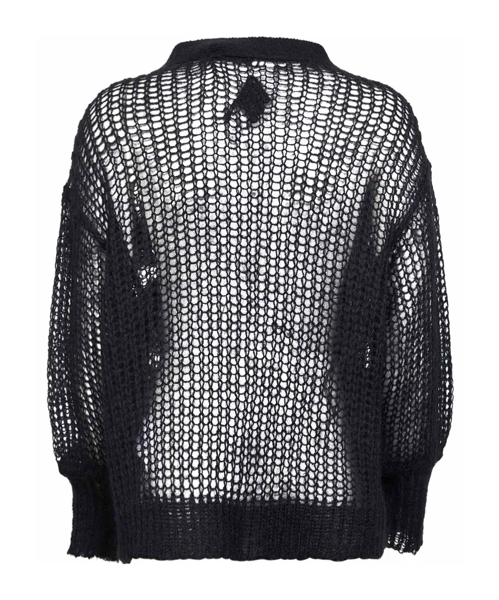 The Attico Cut-Out Knitted Cardigan