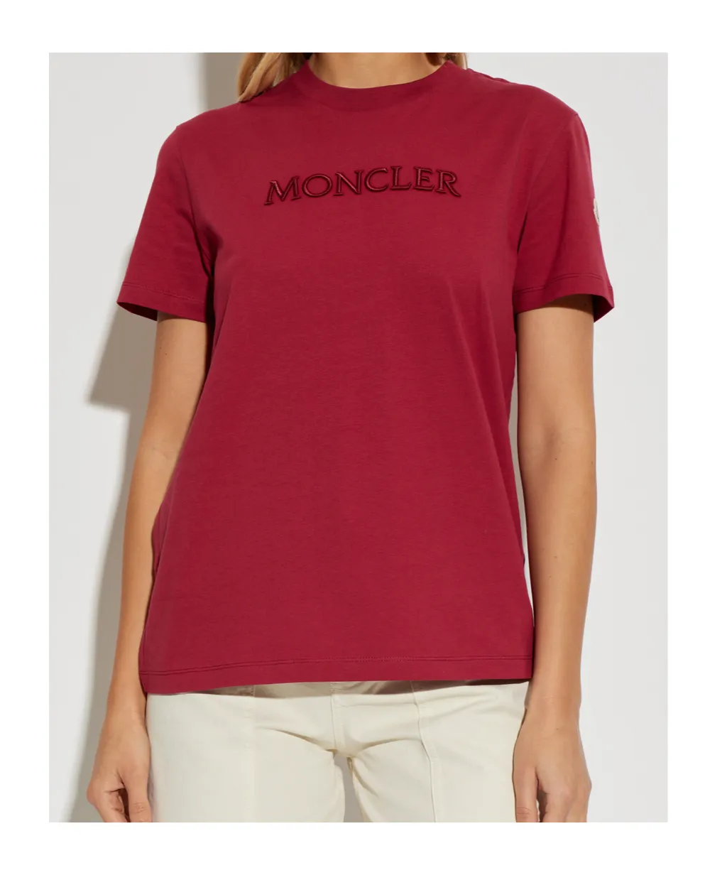 Moncler Embroidered Tonal Logo T-Shirt