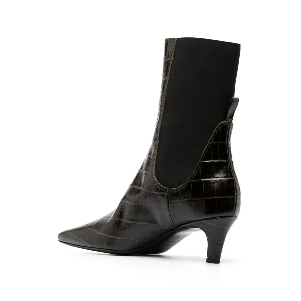 Pull-Up Ankle Boots