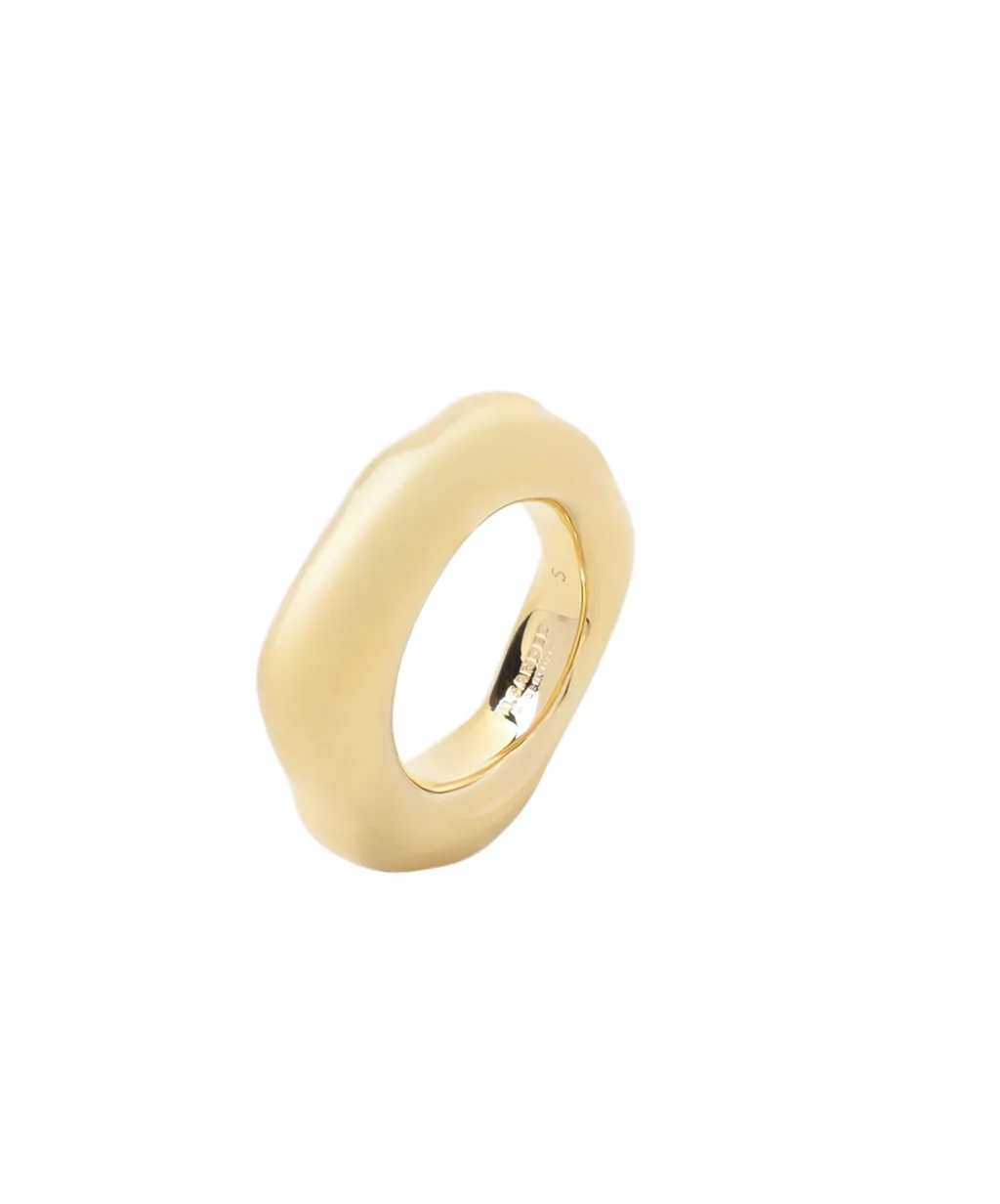 Jil Sander Logo Engraved Ring