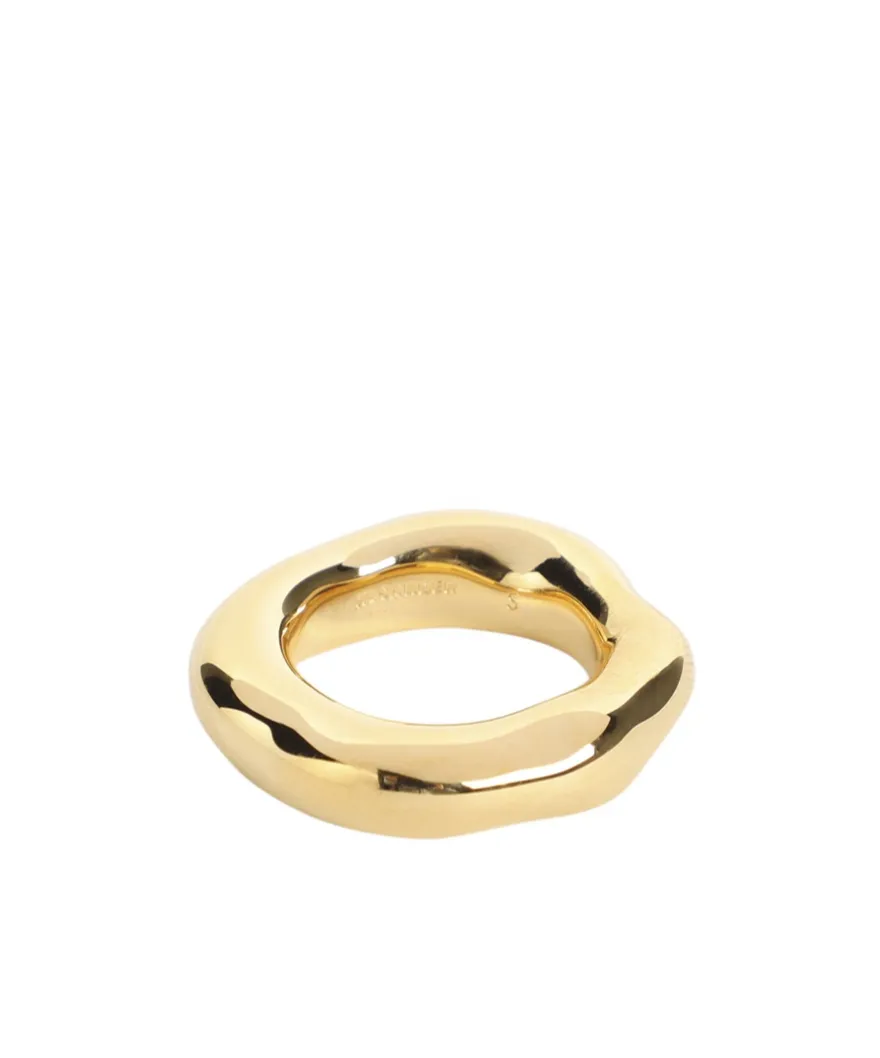 Jil Sander Logo Engraved Ring
