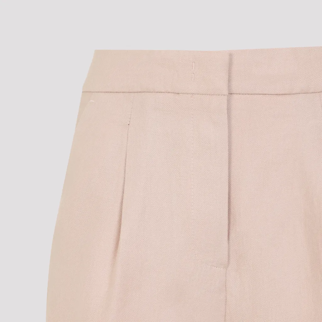 Pleat-Detail Shorts