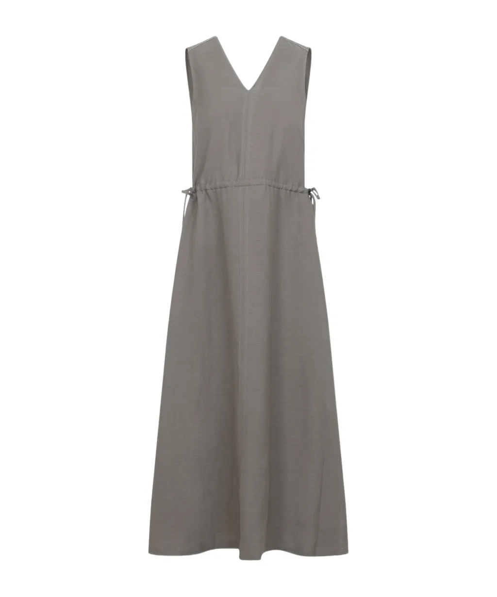 V-Neck Midi Dress