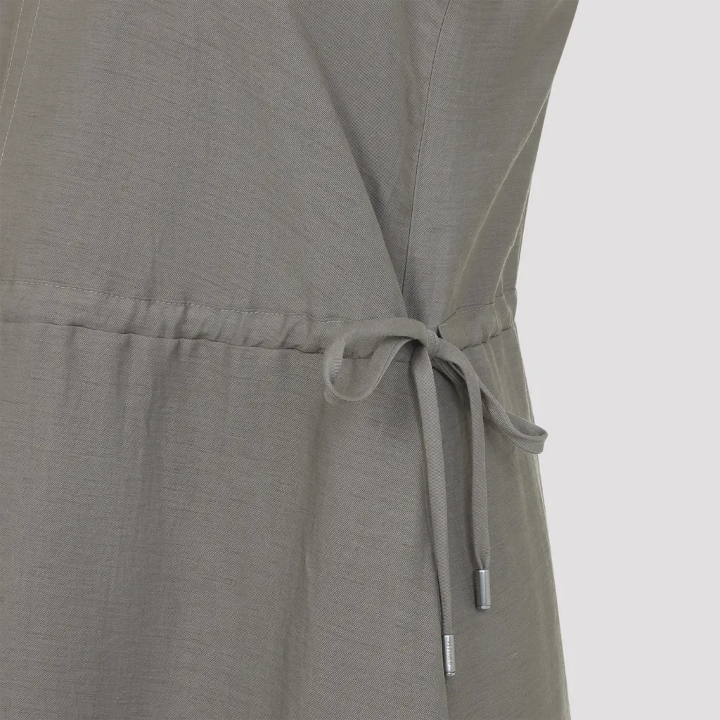 V-Neck Midi Dress